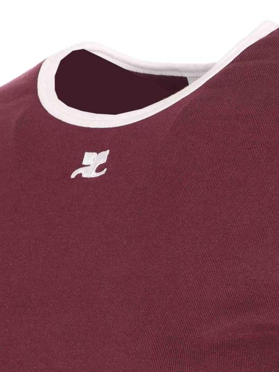 25FW 쿠레쥬 반팔 티셔츠 125JTS017JS0203B213 Red - COURREGES