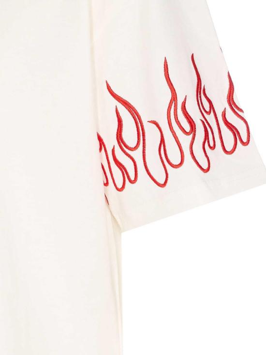 25FW 비전오브슈퍼 반팔 티셔츠 VS024TEOFFWHITERED White - VISION OF SUPER