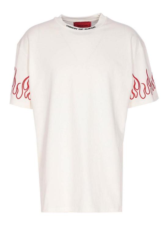 25FW 비전오브슈퍼 반팔 티셔츠 VS024TEOFFWHITERED White