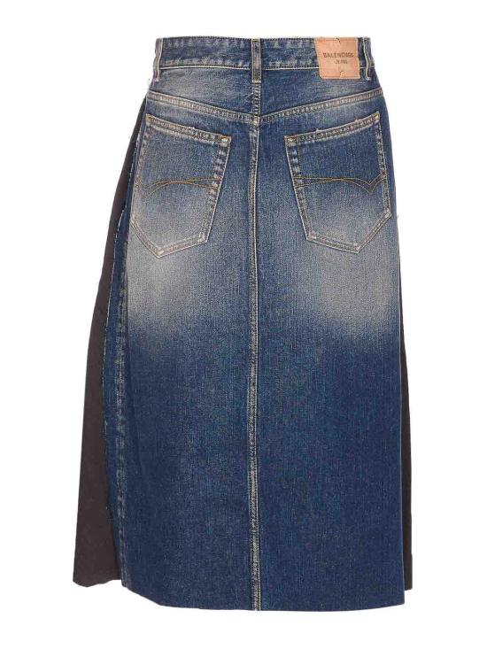 25FW 발렌시아가 미디 스커트 838770TST051000 Black - BALENCIAGA