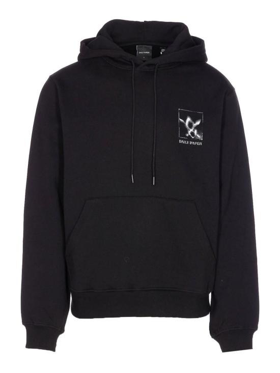 25FW 데일리 페이퍼 후드 티셔츠 2521098BLACK Black