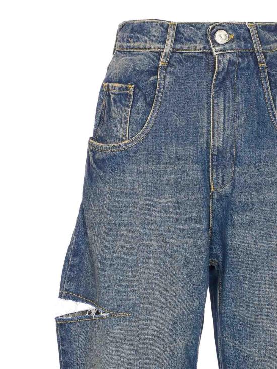 25FW 마르지엘라 컷아웃 진 S51LA0051M30016963 Blue - MAISON MARGIELA