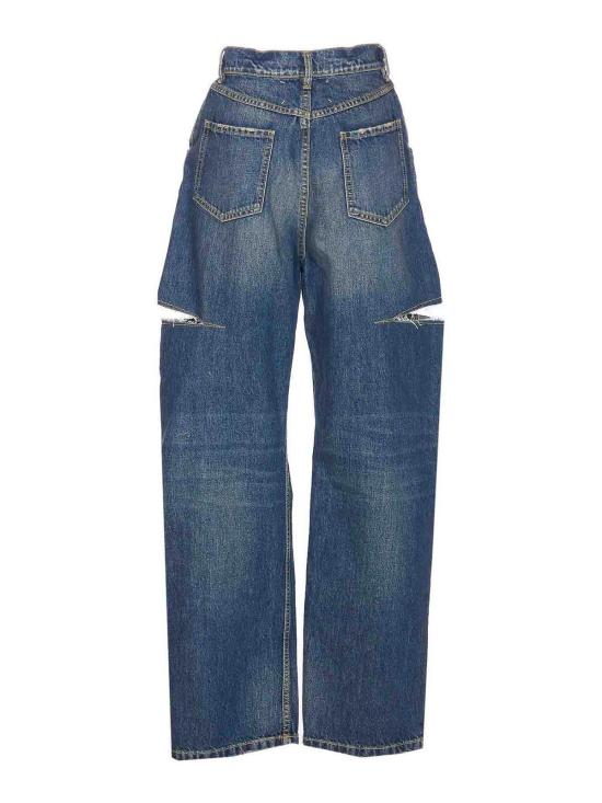 25FW 마르지엘라 컷아웃 진 S51LA0051M30016963 Blue - MAISON MARGIELA