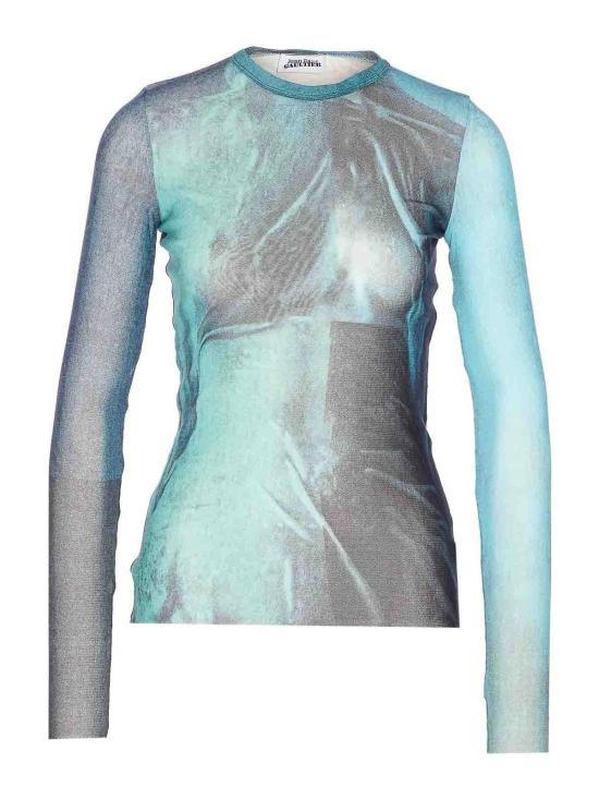 25FW 장 폴 고티에 민소매 티셔츠 TO310M004P5557 Blue