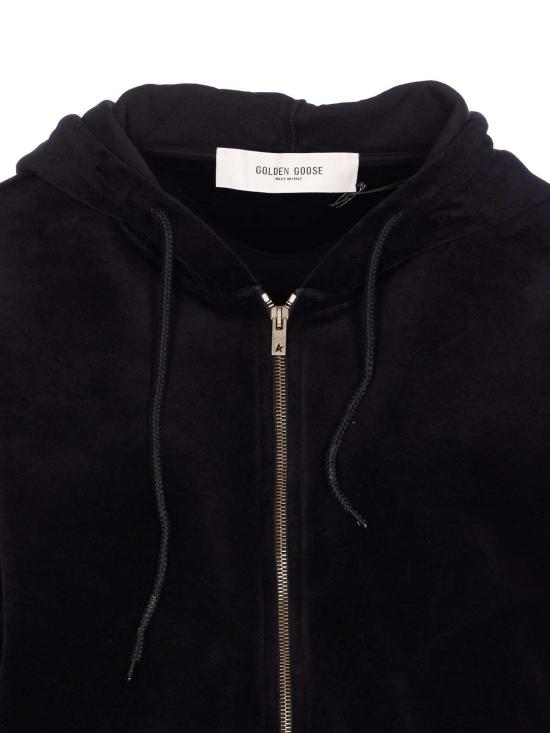 25FW 골든구스 코튼 블렌드 후드 집업 GWP02327P00213090100 - GOLDEN GOOSE