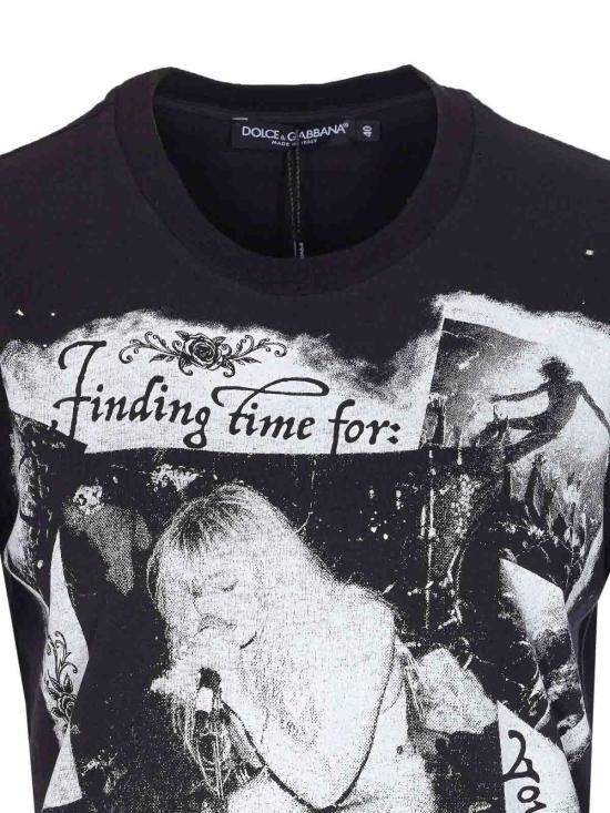 25FW 돌체앤가바나 반팔 티셔츠 F8V90TGDDH4S9000 Black - DOLCE & GABBANA