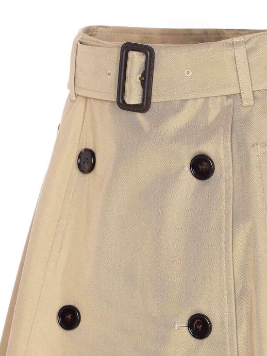  버버리 개버딘 트렌치 미니 스커트 8116006 Beige - BURBERRY