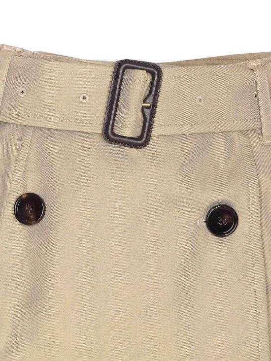  버버리 개버딘 트렌치 미니 스커트 8116006 Beige - BURBERRY