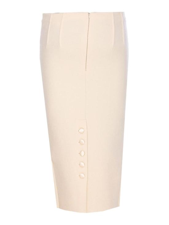 25FW 엘리자베타프랜치 미디 스커트 GK19S56E2DZ9 White - ELISABETTA FRANCHI