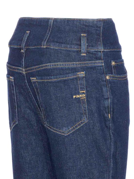 25FW 핑코 스트레이트 팬츠 105718A2UPPJL Blue - PINKO