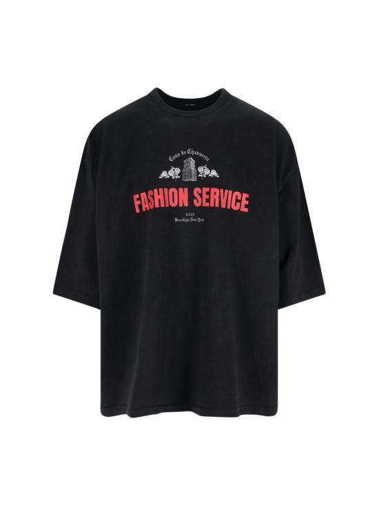 25FW 윌리 차바리아 반팔 티셔츠 WCJSY0143 001 Black