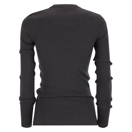 25FW 브루넬로 쿠치넬리 폴로 티셔츠 MG902EI400 ANTHRACITE - BRUNELLO CUCINELLI