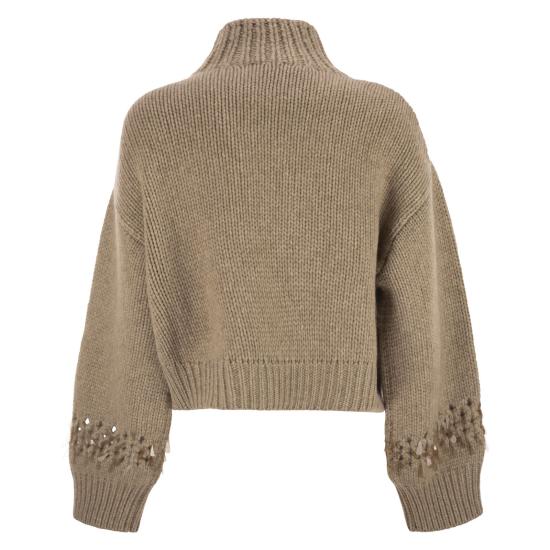 25FW 브루넬로 쿠치넬리 터틀넥 M52367304 BEIGE - BRUNELLO CUCINELLI