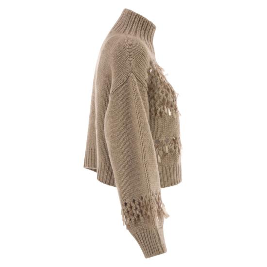25FW 브루넬로 쿠치넬리 터틀넥 M52367304 BEIGE - BRUNELLO CUCINELLI