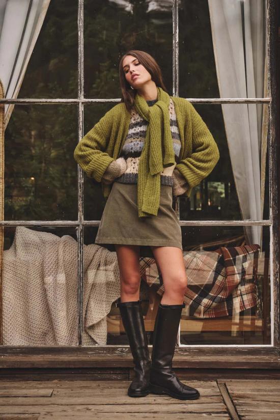  벨벳 숏 스커트 리자 스커트 펀 - VELVET