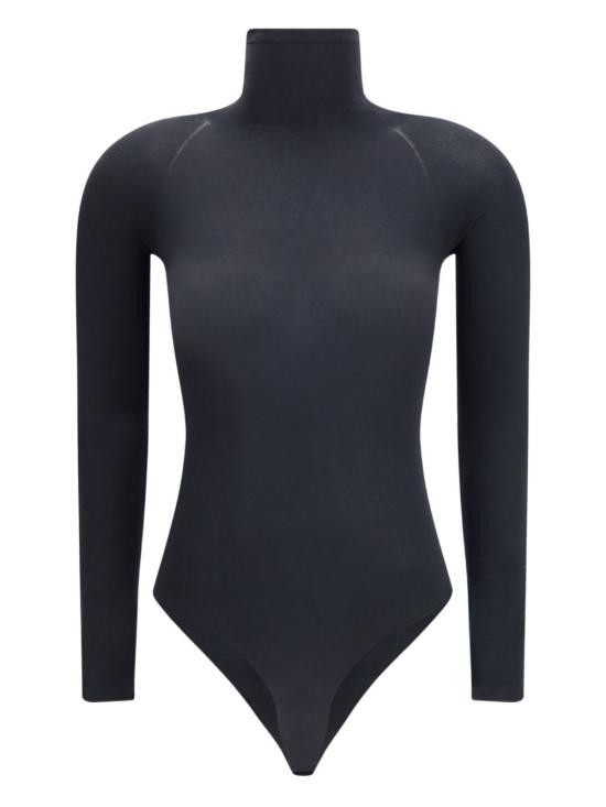 25FW 알라이아 바디수트 티셔츠 AA9B0236M826A 995 Black