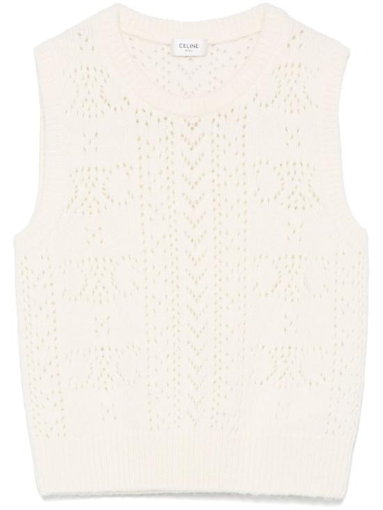 25SS 셀린느 민소매 티셔츠 RY06D 0G4501OW White