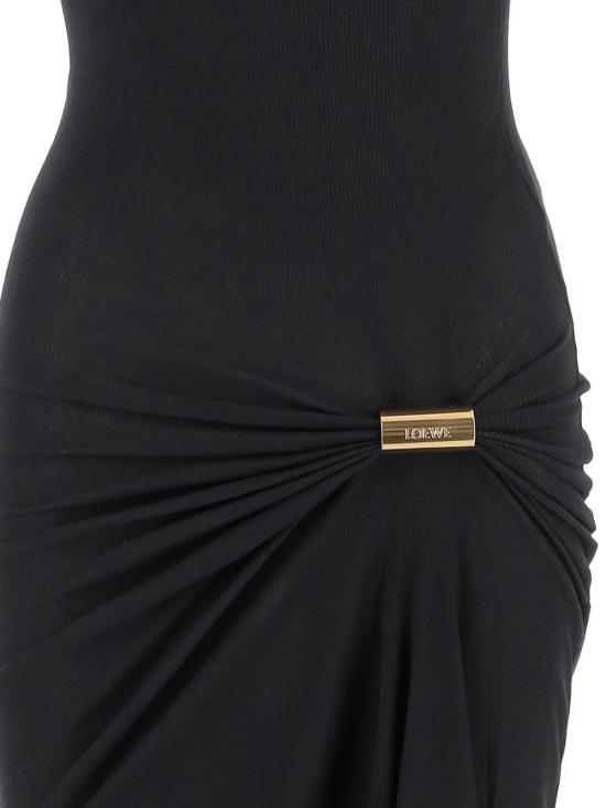 25FW 로에베 숏 원피스 S359Y51XA4 1100 Black - LOEWE