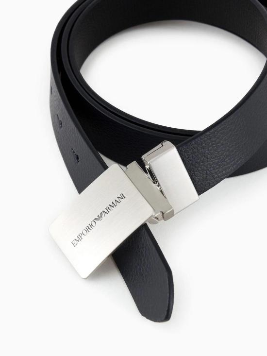 25FW 엠포리오 아르마니 가죽 벨트 Y4S563 Y737E 88017 Blue - EMPORIO ARMANI
