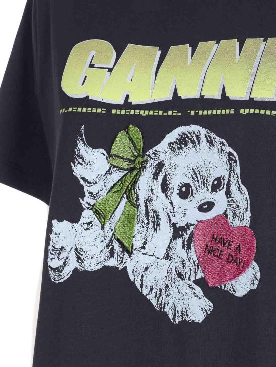 25FW 가니 반팔 티셔츠 T4333252 Grey - GANNI