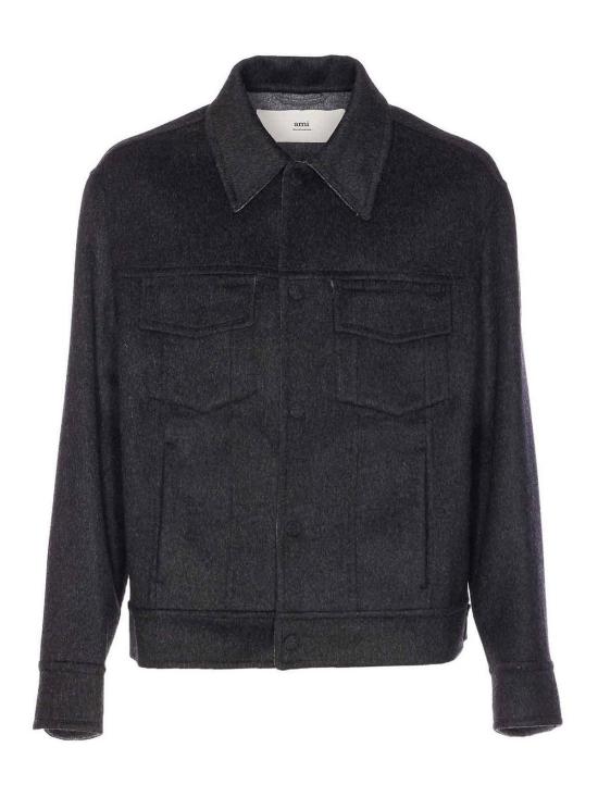  아미 울 트러커 재킷 UJK847WO0009021 Grey