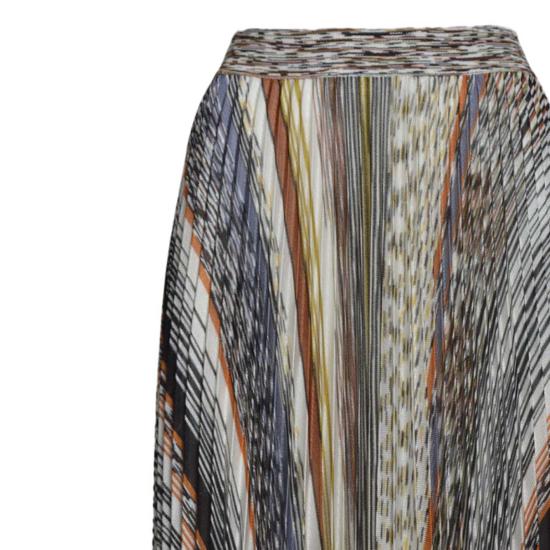 25FW 미소니 미디 스커트 DS25WH0DBK01CR FM147 MultiColour - MISSONI