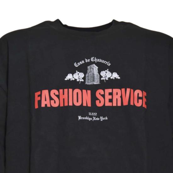 25FW 윌리 차바리아 반팔 티셔츠 WCJSY0143001 BLACK Black - WILLY CHAVARRIA