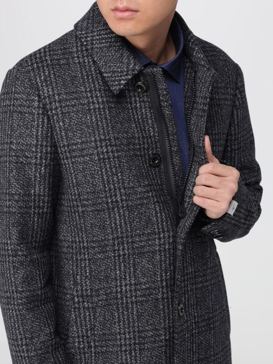 25FW 페트레이 피온갈 체크 체크 원단 탈부착 베스트 코트 PEU560801152017 761 Grey - PEUTEREY