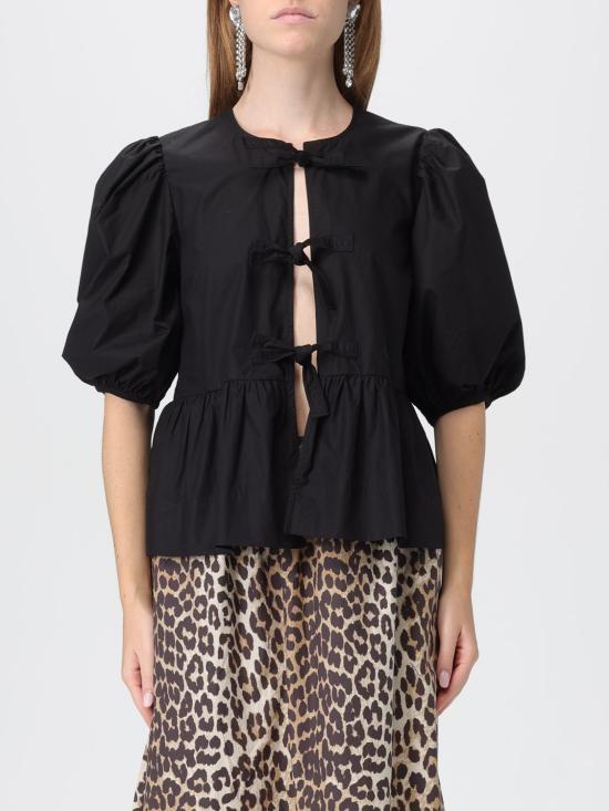 25FW 가니 블라우스 F7364 099 Black