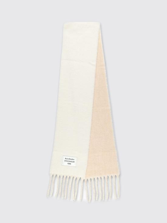 25FW 아크네 스튜디오 바이컬러 알파카 스카프 CA0343 AYS White - ACNE STUDIOS