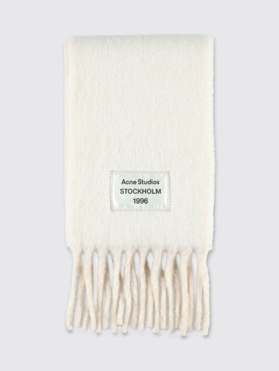 25FW 아크네 스튜디오 바이컬러 알파카 스카프 CA0343 AYS White