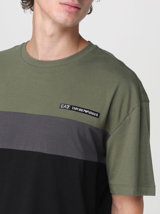 25FW 엠포리오 아르마니 반팔 티셔츠 7M000935AF16548 U8100 Grey - EMPORIO ARMANI