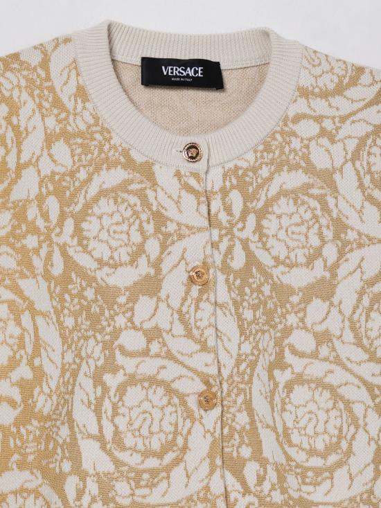 25FW [키즈] 베르사체 풀오버 10208951A11135 2WX90 Yellow - VERSACE