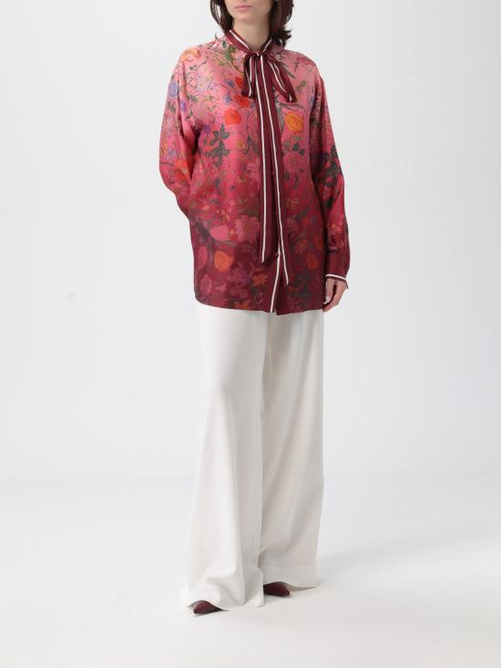 25FW 구찌 그라데이드 플로럴 롱 슬리브 셔츠 835617ZATG8 5057 Pink - GUCCI