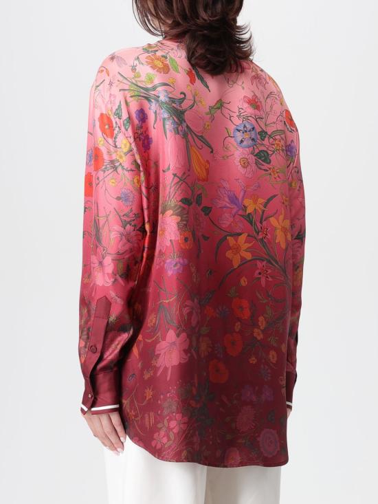 25FW 구찌 그라데이드 플로럴 롱 슬리브 셔츠 835617ZATG8 5057 Pink - GUCCI