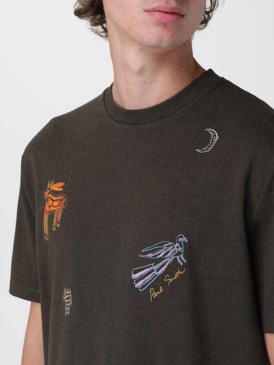 25FW 폴 스미스 반팔 티셔츠 M1R919TTP5218 78 Charcoal - PAUL SMITH