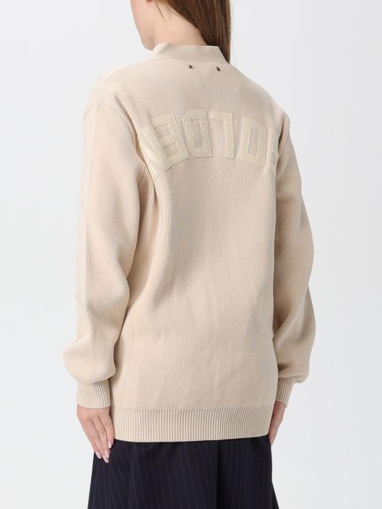 25FW 골든구스 Golden 레터링 가디건 GWP00950P00197255550 Beige - GOLDEN GOOSE