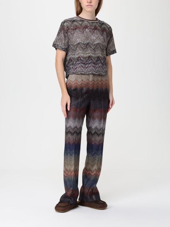 25FW 미소니 반팔 티셔츠 DS25WL04BC005G S01HU Multicolor - MISSONI