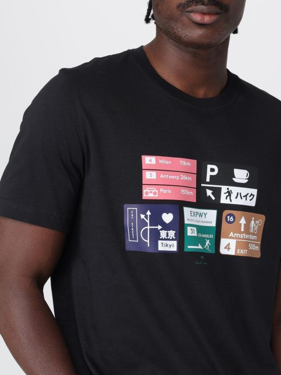 25FW PS 바이 폴스미스 반팔 티셔츠 M2R011RTP5258 79 Black - PS BY PAUL SMITH