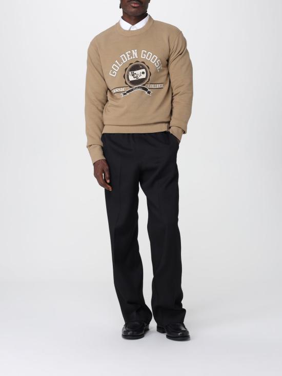 25FW 골든구스 앞면 프린트 코튼 스웨트셔츠 GMP01223P00214415200 Beige - GOLDEN GOOSE