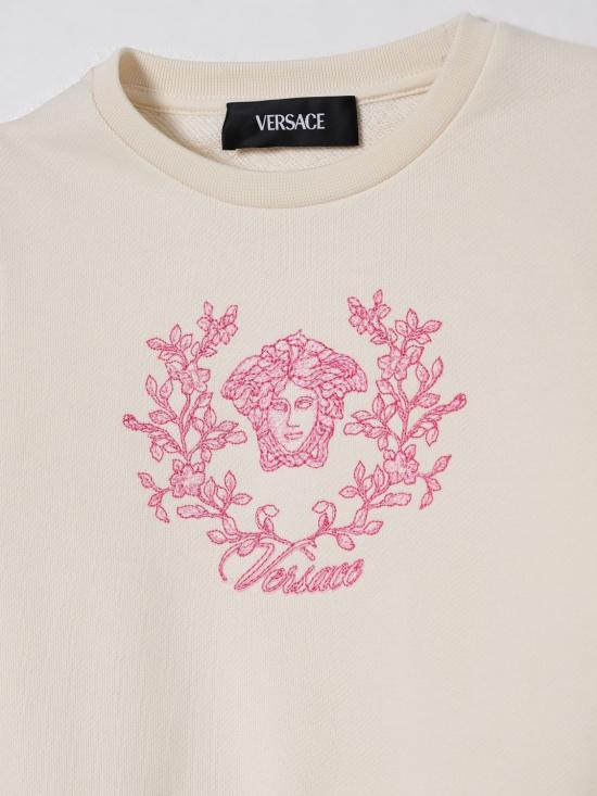 25FW [키즈] 베르사체 풀오버 10185551A14882 2WX70 Yellow Cream - VERSACE