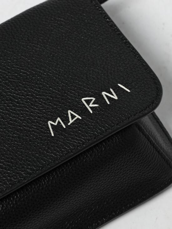 25FW 마르니 숄더백 PHMI0023U0P6533 00N99 Black - MARNI