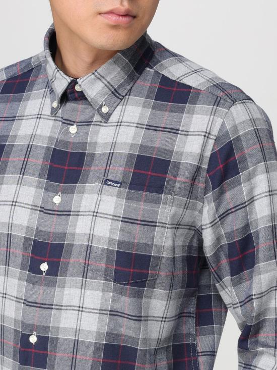 25FW 바버 긴팔 셔츠 MSH4991 TN21 Grey - BARBOUR