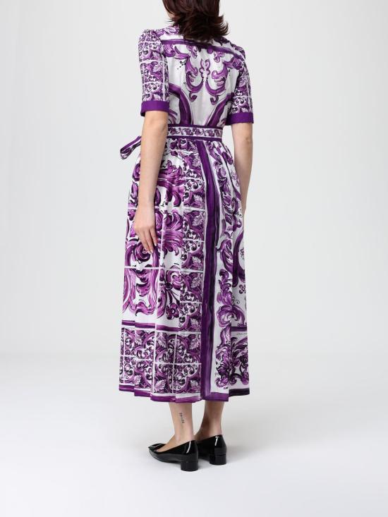 25FW 돌체앤가바나 롱 원피스 F6JFNTFI5JP HP5DQ Violet - DOLCE & GABBANA
