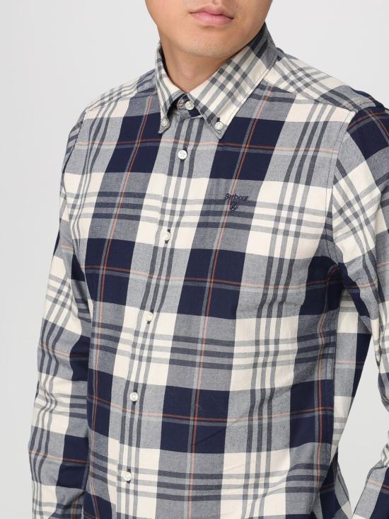 25FW 바버 셔츠 MSH5355 NY91 Blue - BARBOUR