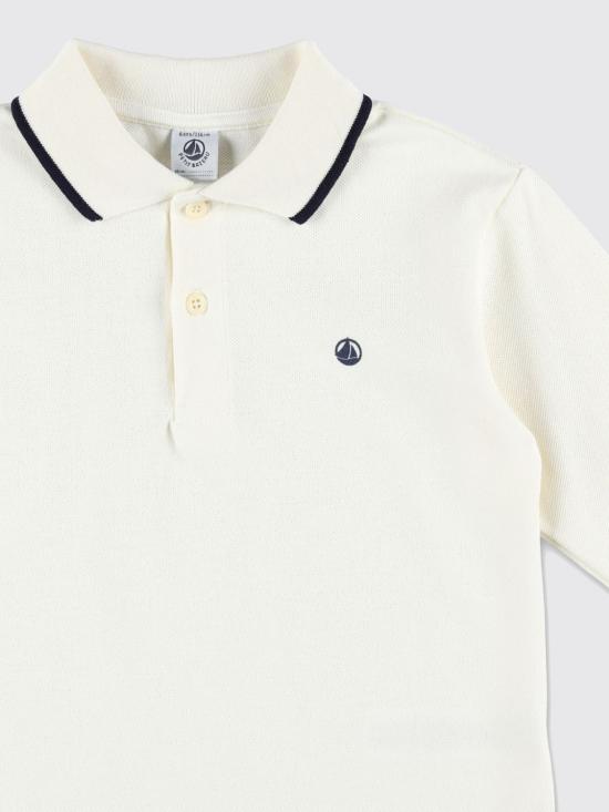 25FW [키즈] 쁘띠바또 폴로 셔츠 A0E4B 01 White - PETIT BATEAU