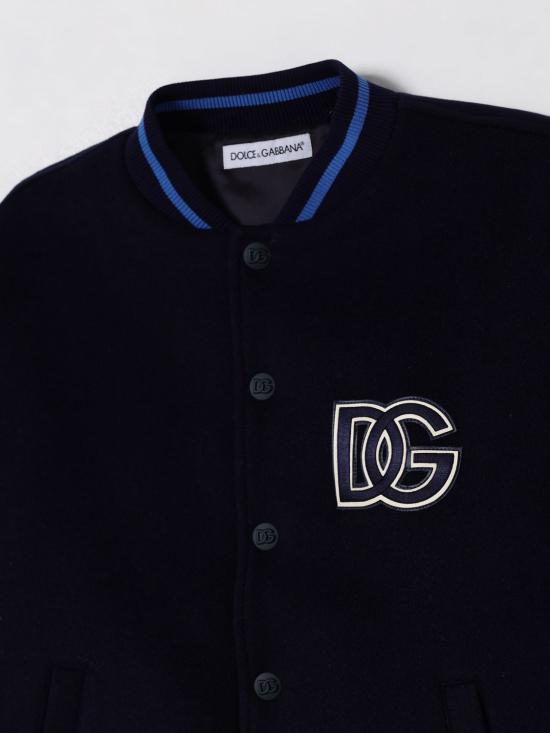 25FW [키즈] 돌체앤가바나 캐주얼 자켓 L42B87G7PCY S9000 Blue - DOLCE & GABBANA