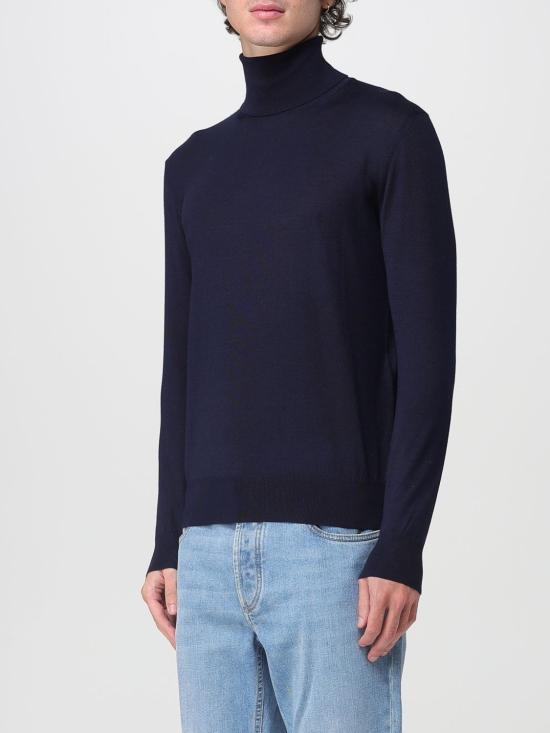 25FW 생로랑 캐시미어 울 실크 터틀넥 844617YAPK2 4100 Blue - SAINT LAURENT