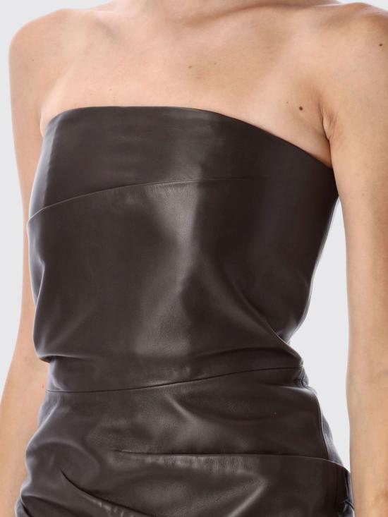 25FW 디 아티코 롱 원피스 WCA00361LBT128AA 204 Brown - THE ATTICO