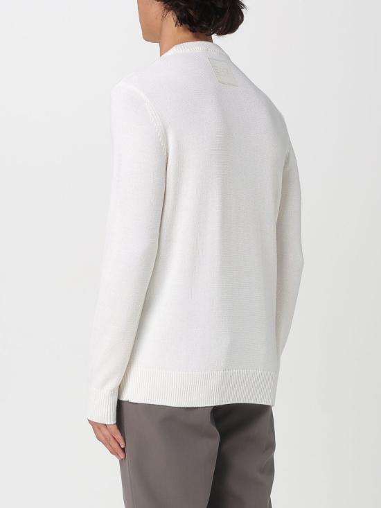 25FW 엠포리오 아르마니 스웨터 7M000925AF17667 U0002 Yellow Cream - EMPORIO ARMANI